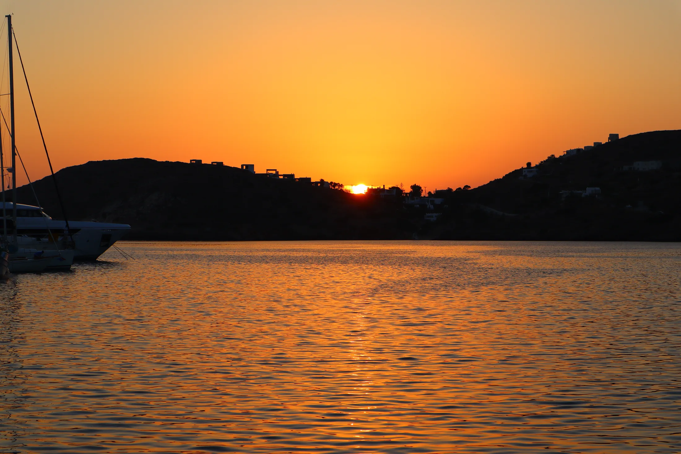 Ios Harbor at Sunset, Greece