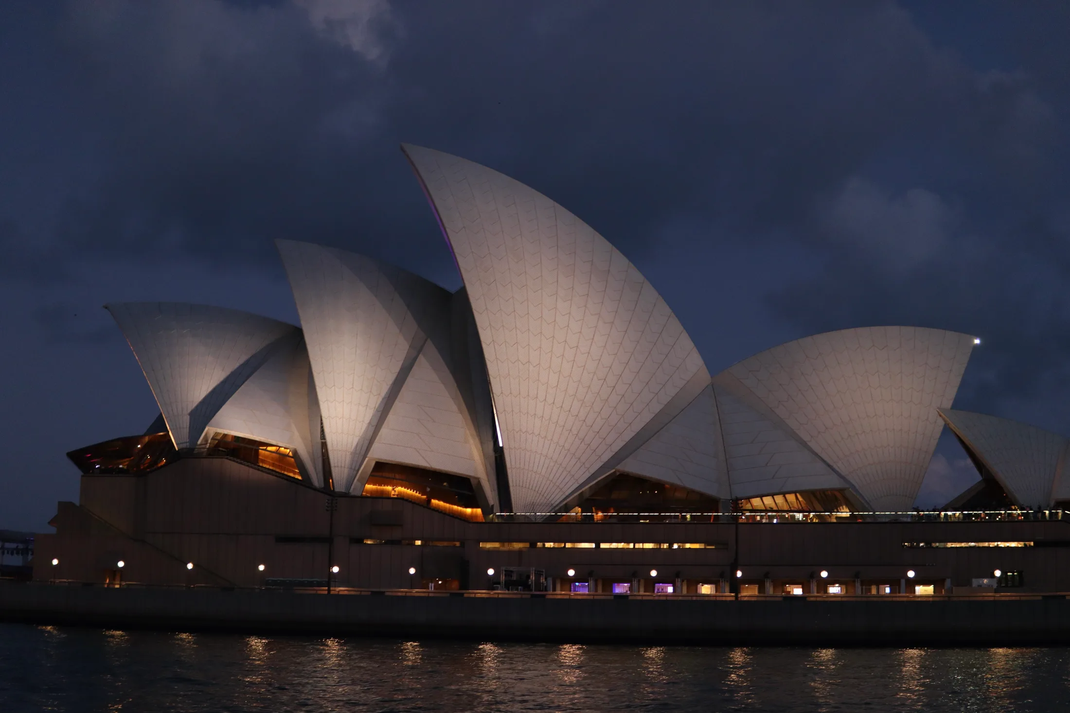 The Sydney Opera House at night